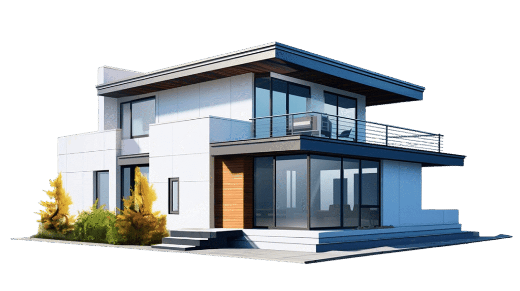 casa com arquitetura diferenciada